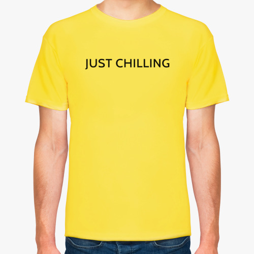 Футболка с принтом Just chilling