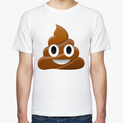 Футболка Смайлик emoji - poop