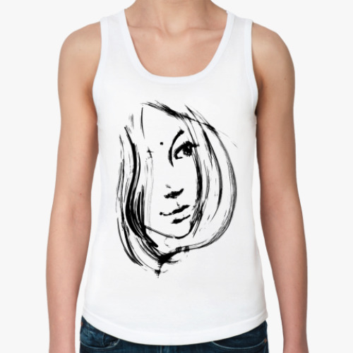 Женская майка Лицо