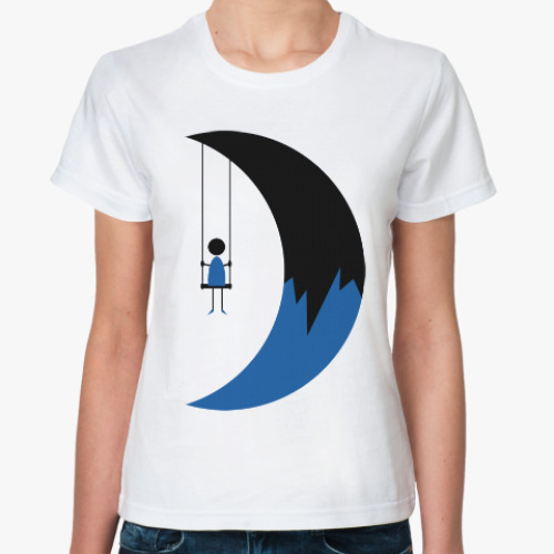 Классическая футболка Качели на Луне