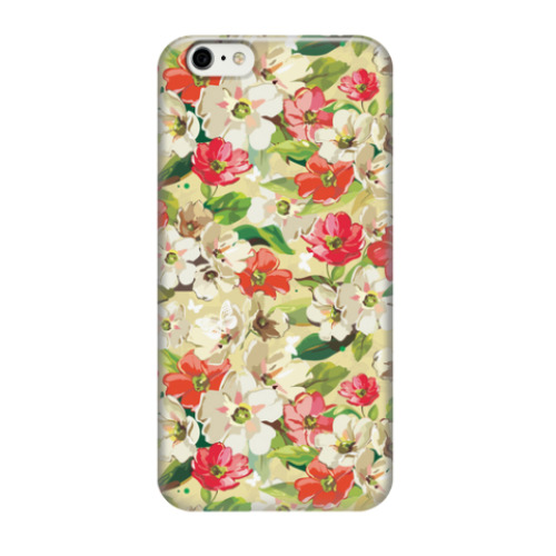 Чехол для iPhone 6/6s Акварельные цветы