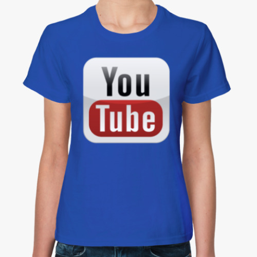 Женская футболка YouTube