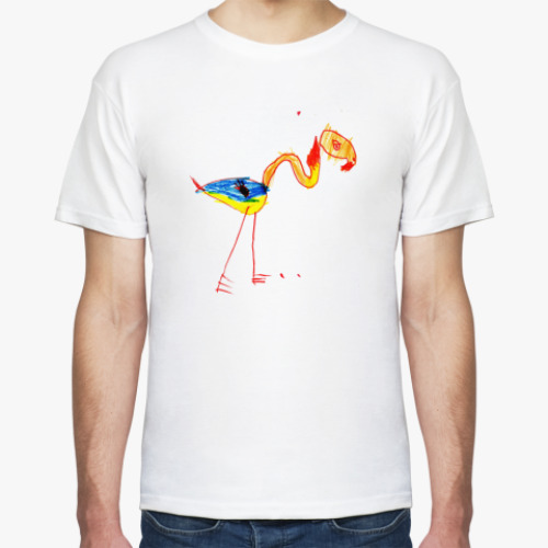 Футболка с принтом Фламинго