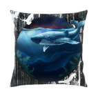 Кит, вороны, дизайн, арт, клякса, вода, осьминог