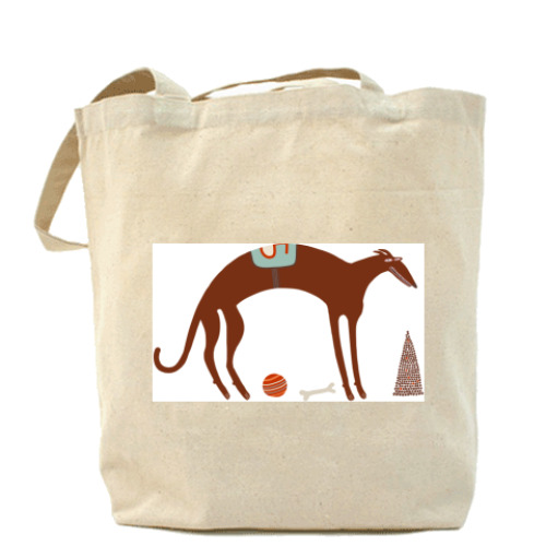 Сумка шоппер собака