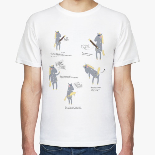 Футболка с принтом Horse