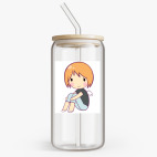 Банка с бамбуковой крышкой