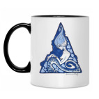 Кружка двухцветная