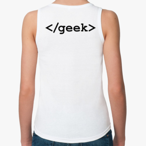 Женская майка с принтом Geek