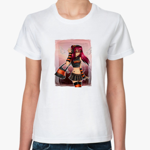 Классическая футболка с принтом Секси