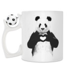 Кружка с футбольным мячиком