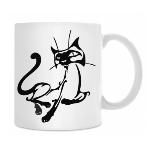 Кружка с принтом Кошка