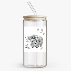 Банка с бамбуковой крышкой