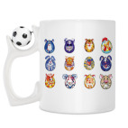 Кружка с футбольным мячиком