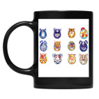 Кружка цветная UV-DTF