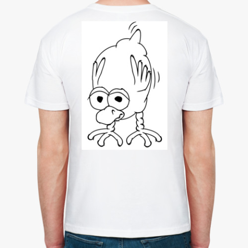 Футболка с принтом ворона