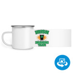 Кружка металлическая белая (круговая запечатка)