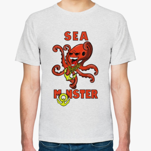 Футболка Крутой осьминог , гроза морей и океанов.