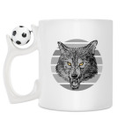 Кружка с футбольным мячиком