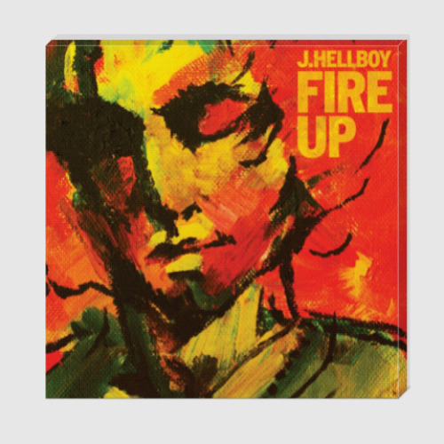 Холст J.Hellboy обложка  EP 'Fire Up'