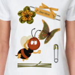 Женская футболка, белая