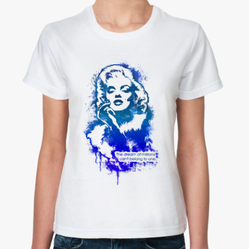 Классическая футболка  Мерилин Монро