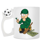 Кружка с футбольным мячиком