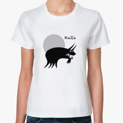 Классическая футболка с принтом KaZa