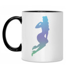 Кружка двухцветная