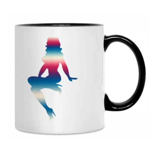 Кружка с принтом Девушки