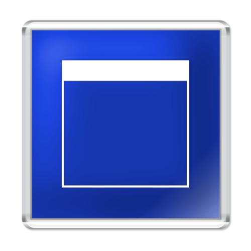 Магнит с принтом  Кнопка Развернуть