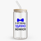 Банка с бамбуковой крышкой