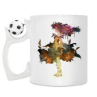 Кружка с футбольным мячиком