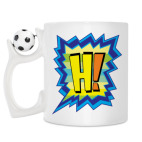 Кружка с футбольным мячиком