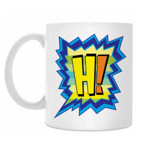 Кружка с принтом HADOUKEN!