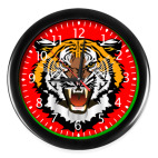 Настенные часы (с цифрами) Tiger Pop Art