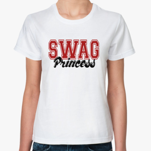 Классическая футболка SWAG princess