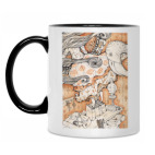 Кружка двухцветная