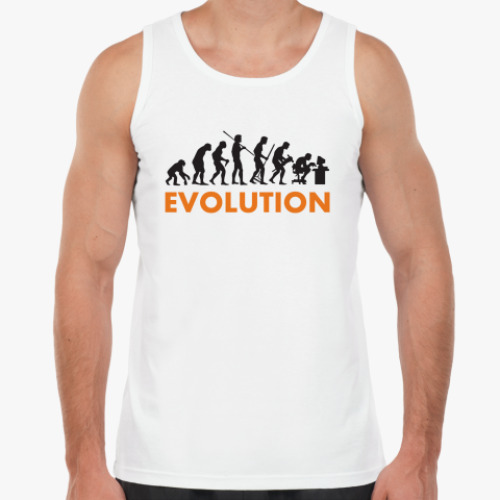Майка с принтом Evolution