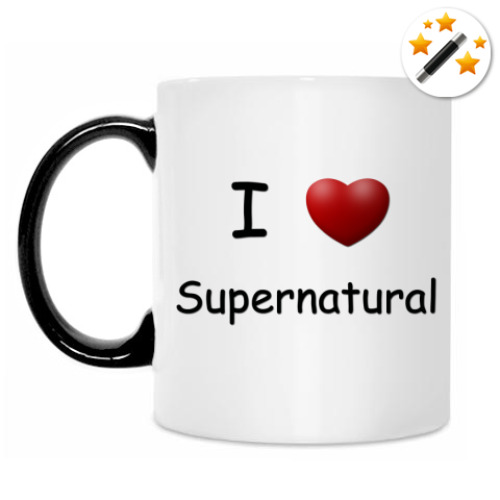 Кружка-хамелеон I Love Supernatural