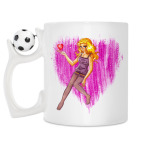 Кружка с футбольным мячиком