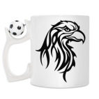 Кружка с футбольным мячиком