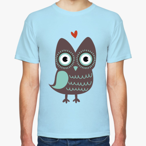Футболка с принтом «Филин&Сова»