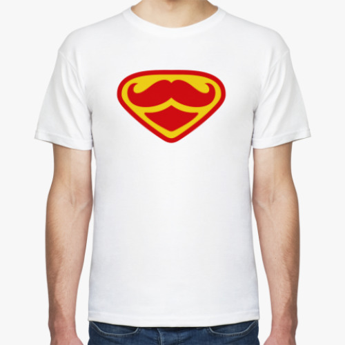 Футболка Moustache Superman