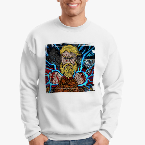 Свитшот с принтом Перун