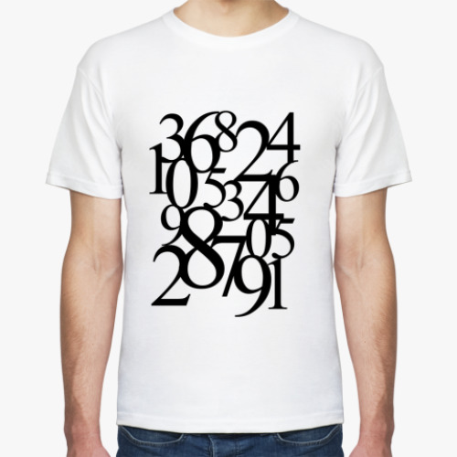 Футболка с принтом  NUMBER