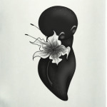 Тень с цветочком