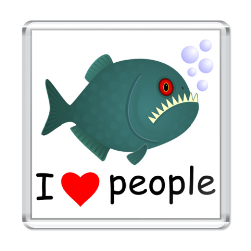 Магнит I love people