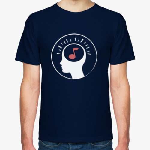 Футболка с принтом Music in my mind