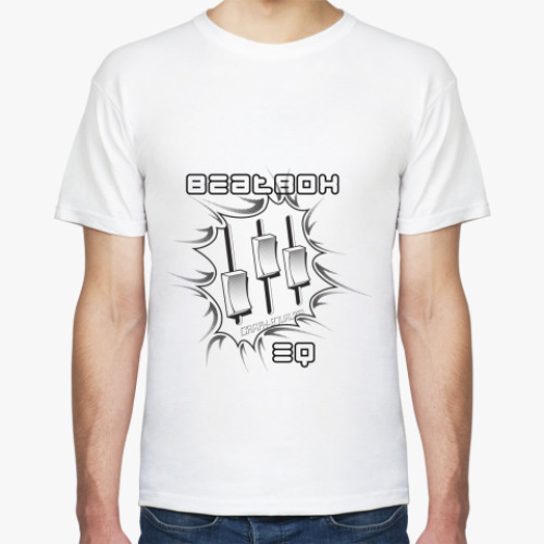 Футболка с принтом  beatbox